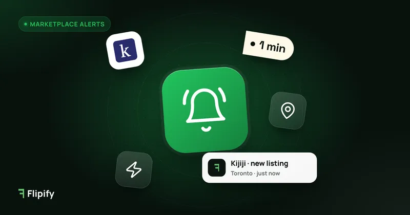 Notification bell with a new Kijiji listing alert