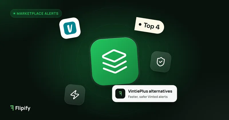 Stacked app comparison icon with Vinted logo for VintiePlus alternatives